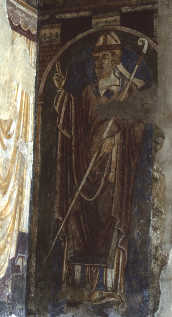 Sfântul Cuthbert, fresca din Catedrala din Durham