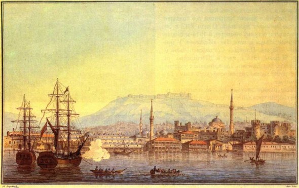 Smirna, 1820, gravură de Maxim Vorobiev