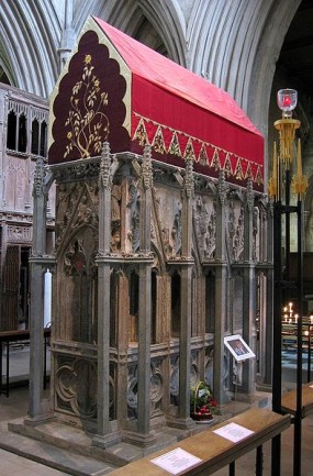 Mormântul Sfântului Alban din secolul al XIII-lea, reconstruit (Catedrala din Hertfordshire)