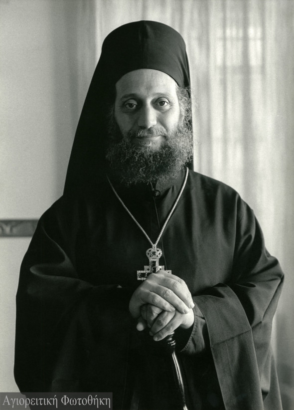 Arhimandritul Emilianós, stareţul mănăstirii Simonopetra (1973-2000) – Foto: Douglas Lyttle