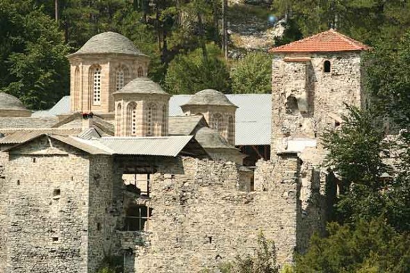 Vechea mănăstire a Sfântului Dionisie din Olimp