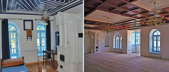 Hilandar 19 Doua incaperi renovate Camera de primire a episcopului si sala pentru sinaxe