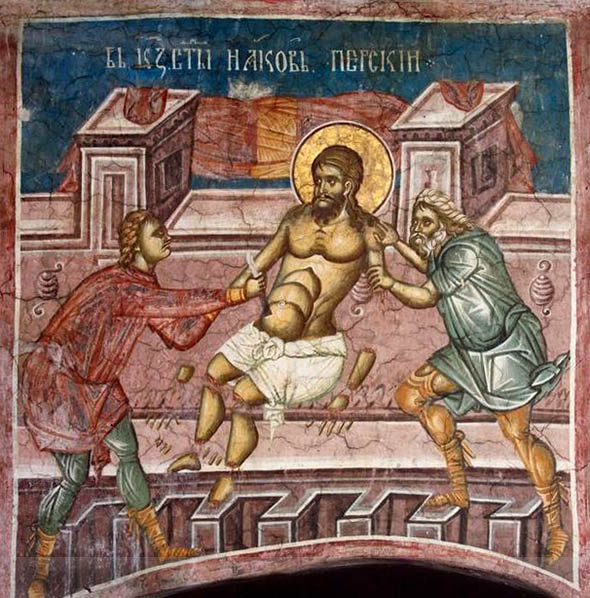 martyrio agiou Iakovou, Decani, 1350