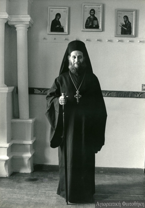 Arhimandritul Emilianós, stareţul mănăstirii Simonopetra (1973-2000) – Foto: Douglas Lyttle