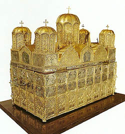 Relicvariul daruit de Sf Neagoe Basarab pentru Moastele Sf Nifon II, Patriarhul Constantinopolului