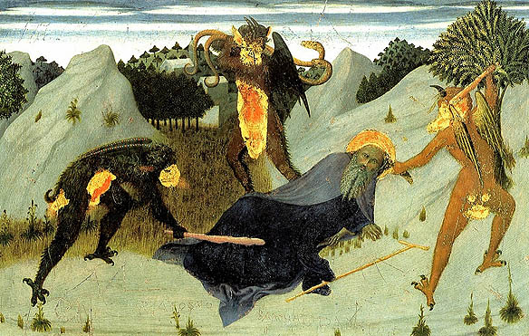 Saint-antony-beaten-by-the-devils--_Sassetta--Siena_Pinacoteca IN